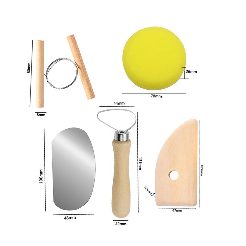 Pottery Sculpting Tools Set 40pcs Practical Ceramic Clay Carving Tools for Pottery Craft  Dotting  Carving  Drawing