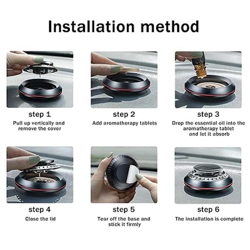 Комплект солнечных автомобильных диффузоров, долговечные ароматные автомобильные освежители воздуха, диффузор эфирного масла с