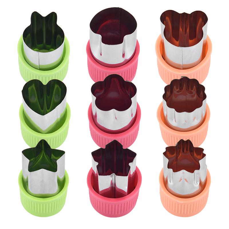 3/9 шт. Формочки для фруктов для детей, формочки для печенья и сэндвичей, набор формочек для овощей и хлеба, кухонные инструменты для бэнто