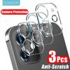 3Pcs Full Cover Camera Lens Glass On For iPhone 16 12 13 14 15 Pro Max Mini Screen Protector For iPhone 11 XR X XS Max Protective Glass