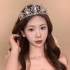 Французский легкий люкс диамантовое цветочное кольцо-ободок для волос на макушку свадебный ободок для волос нишевые аксессуары для волос головной убор