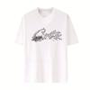 Corteiz Print Cotton Crew Neck Short Sleeve T-Shirt Women Loose Fit Casual Top