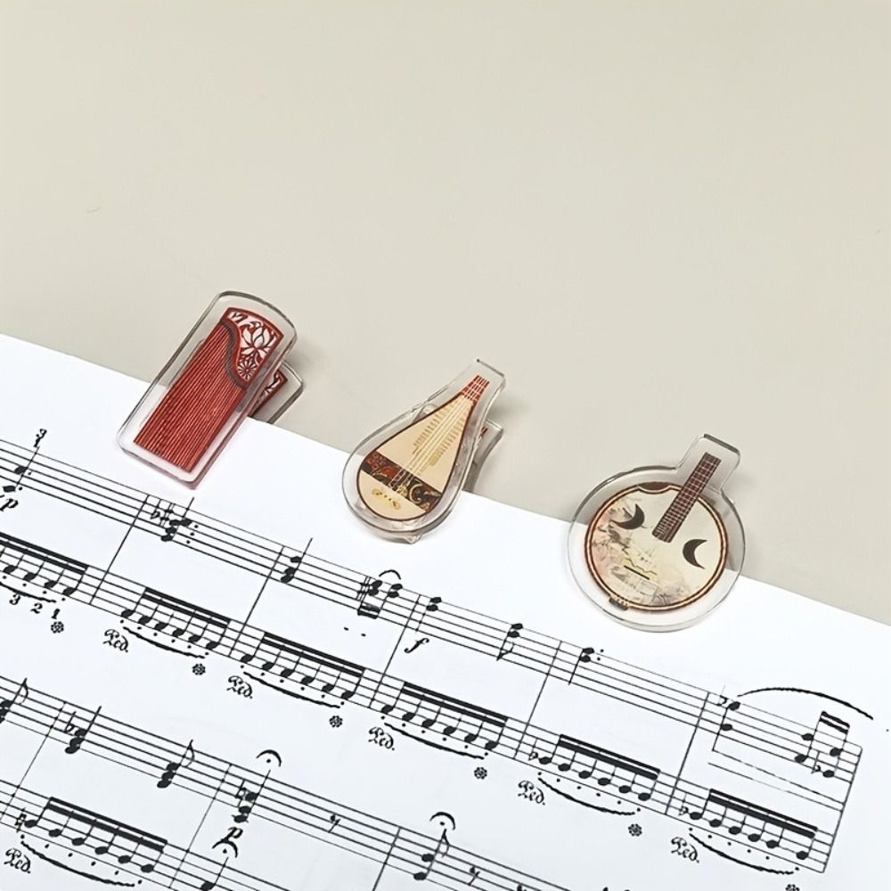 Musical Instrument Theme Folder Small Gift Jewelry Clip Creativity PP Clip School