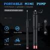 Bicycle Pump Portable Mini Bicycle Pump Cycling Hand Air Pump Ball Tire Inflator Schrader Presta Valve MTB Road Bike Accessories