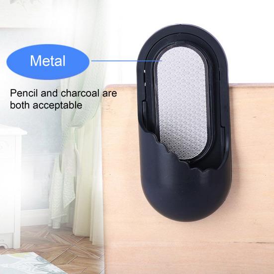 Точилка для угольных карандашей с зажимом Портативная точилка для рисования и черчения Карандаш для заточки наждачной бумагой