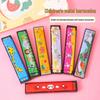 Kids' 16-Hole Metal Cartoon Harmonica - Mini Tinplate Toddler Music Toy