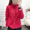 Spring and Autumn Women's Stand Collar Cardigan Outdoor Sports Warm Sweatshirt