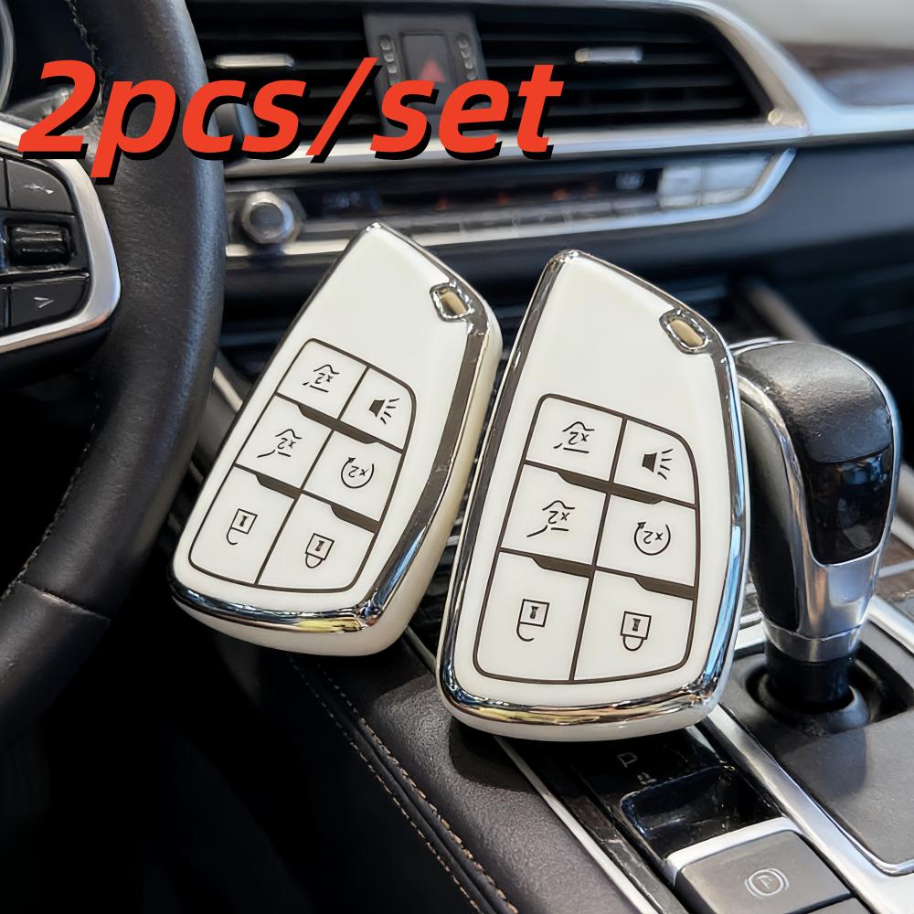 2 шт. Чехлы для корпуса автомобильного ключа для Buick Envision S Plus Avenir Для Chevrolet Tahoe Suburban Для GMC Yukon