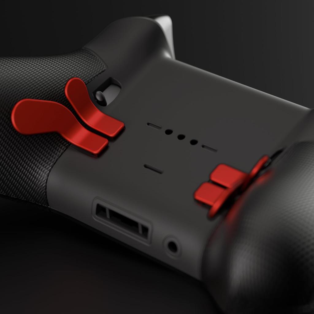 EXtremeRate 4 металлические задние лопасти из нержавеющей стали, совместимые с Xbox Elite Series 2 1 сменный фиксатор триггера для Xbox One Xbox Elite Series