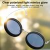 Круглые поляризованные очки с линзами из нейтрального фильтра, 1-9 передач, регулируемые солнцезащитные очки с защитой от ультрафиолета, для мужчин, для пляжа, рыбалки, вождения, езды на велосипеде, очки для очков