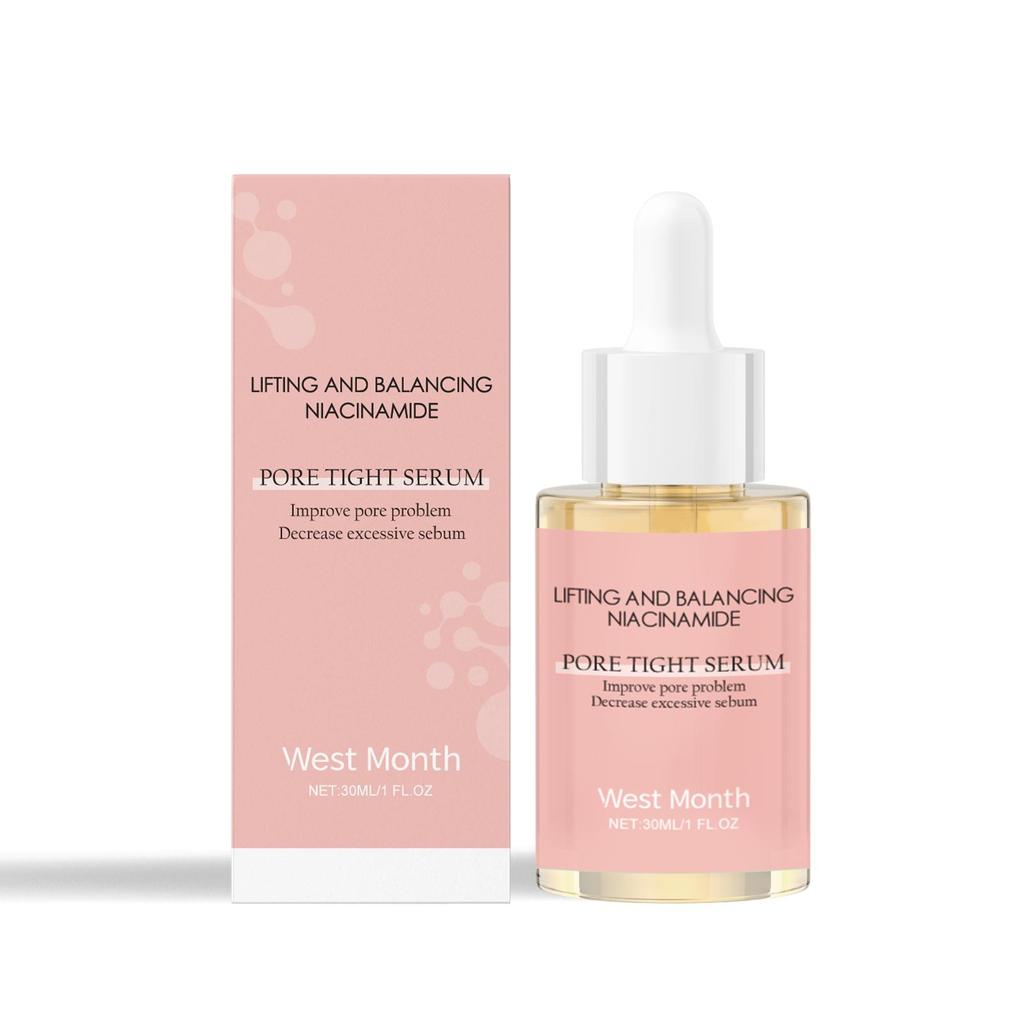 West Month Niacinamide Pore-Refining Serum Hydrates & Moisturizes Controls Oil Improves Skin Texture Minimizes Pores Soothes Skin For Face Use 30ml