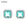Lindon Women Copper Alloy Zircon Earrings Drop Earrings For Women Wedding Party Gifts