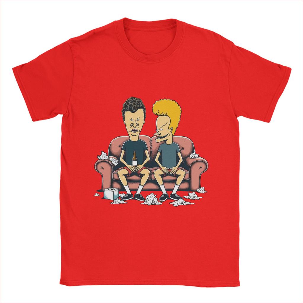 Бивис и Баттхед Футболка Лето 100% Хлопок Футболки Для Мужчин Досуг Повседневная Футболка Короткий Рукав Винтажные Футболки