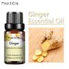 PHATOIL 5ml/10ml/15ml/30ml/100ml Ginger Pure Essential Oil for Hair Growth Boost Immunity Humidifier Aromatherapy Water Soluble Oil