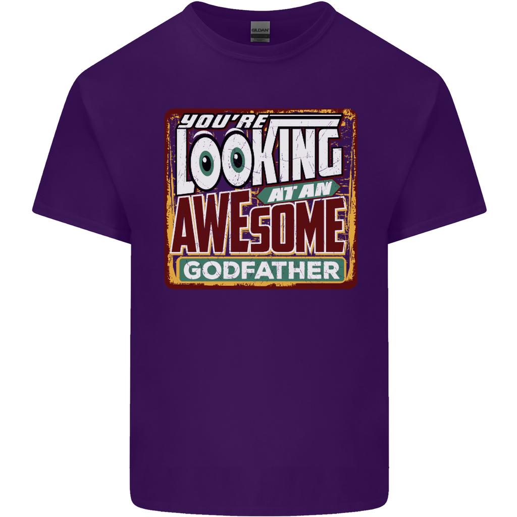 An Awesome Godfather Unisexs Light Cotton Tshirt