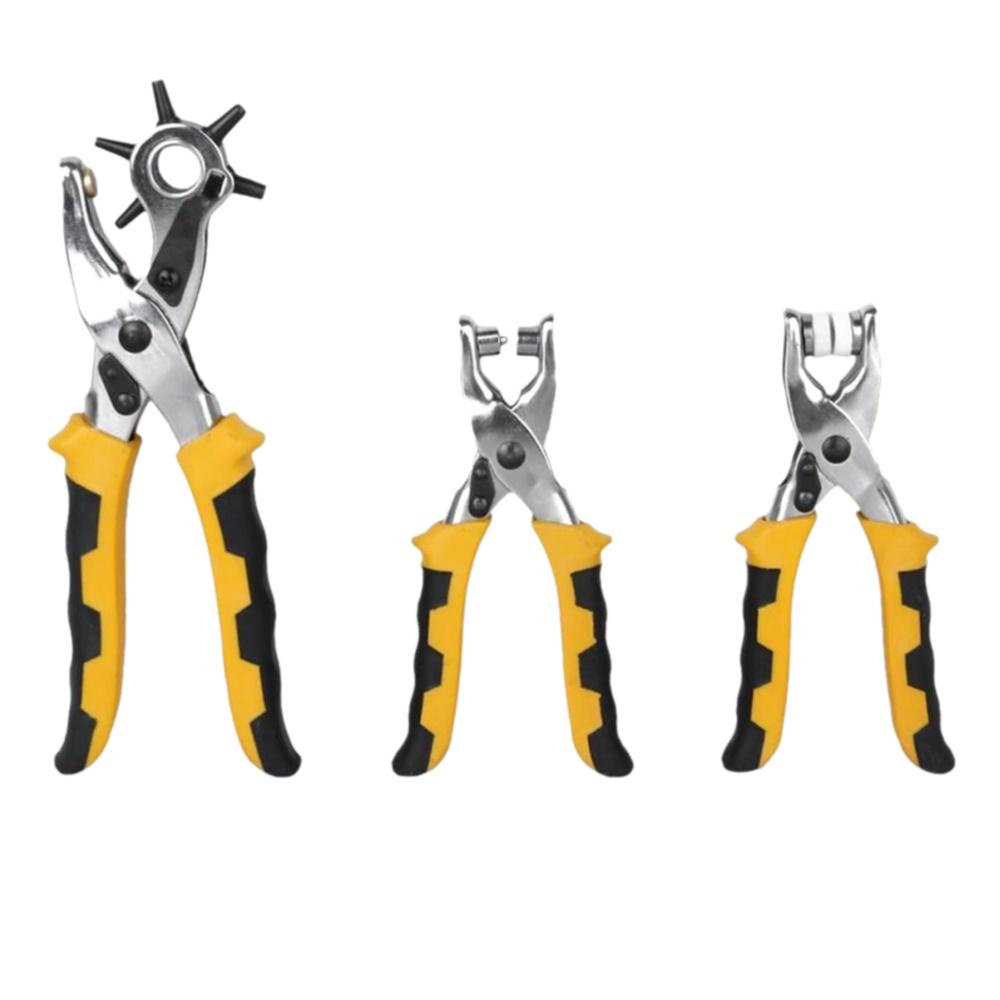Round Hole Snap Fastener Plier Multi-function Hole Punch Plier Button Press Tool Fabric Canvas