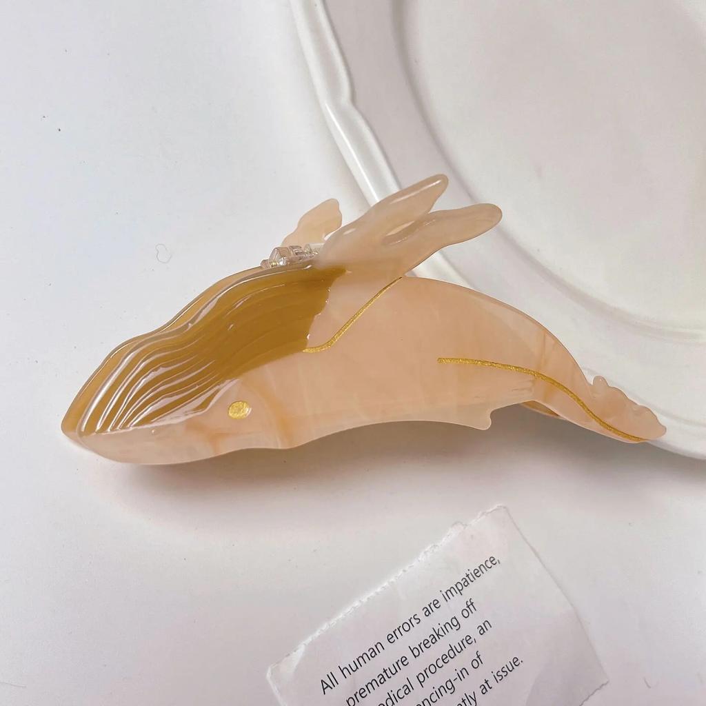 Blue Whale Hair Claw Acetate Hair Clips For Women Hair Catches Animal Hair Clip Cute Hair Claw Clips Hair Accessories