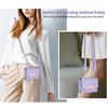 For Samsung Galaxy Z Flip5 5G Case with Shoulder Strap PU+PC Wallet Phone Cover Built-In Back Screen Film