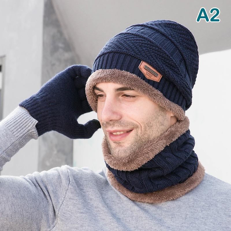 Зимние шапки для мужчин Skullies Beanie Hat Зимняя кепка для мужчин и женщин Шерстяной шарф Шапки