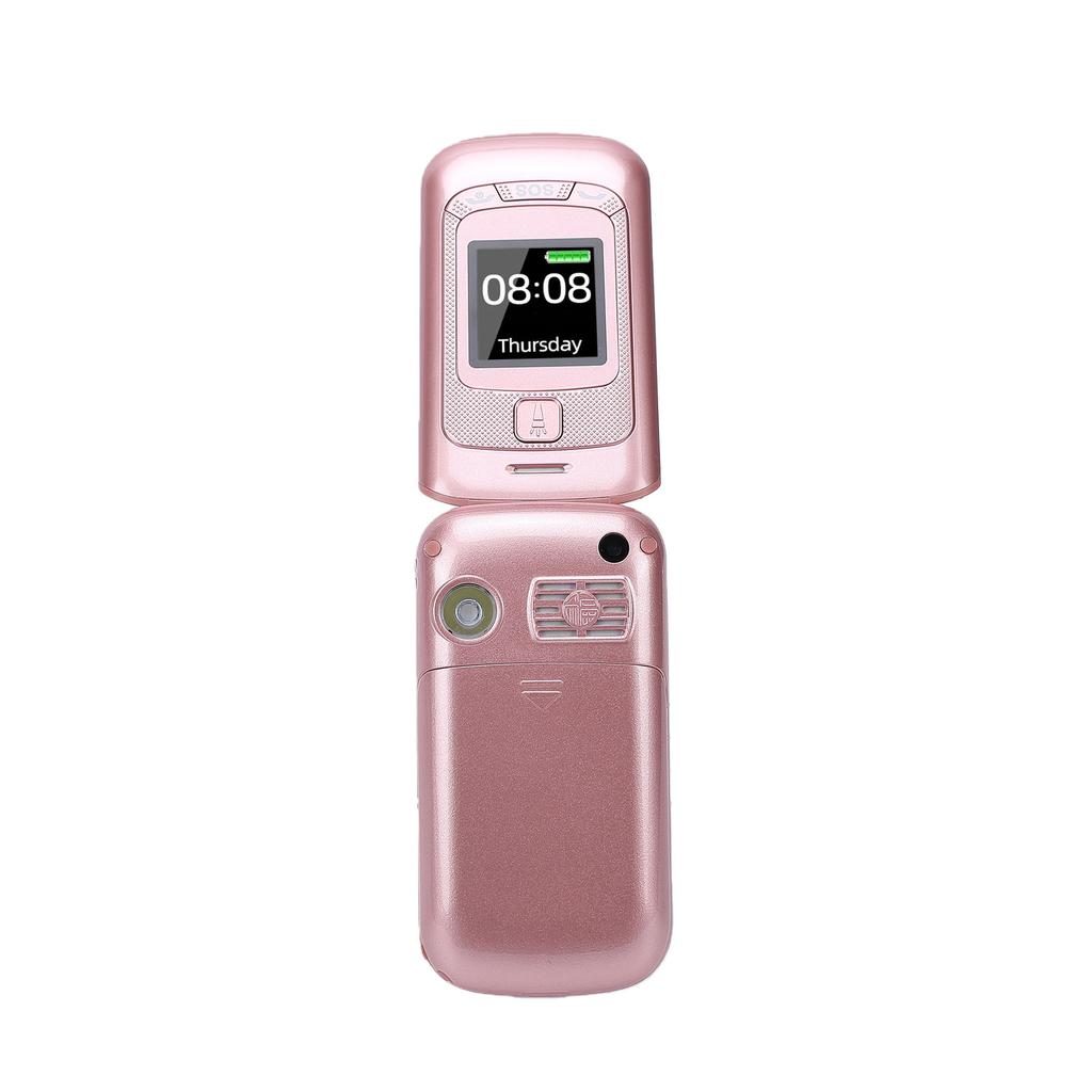 Раскладушка Разблокированный GSM 2G Мобильный Телефон с двумя SIM-слотами 2,4-дюймовый + 1,4-дюймовый Цветной Экран Большие Кнопки Громкий Динамик США