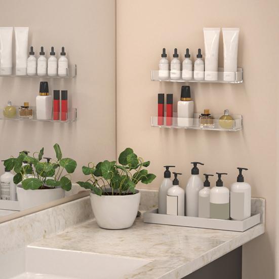 2 шт./компл. настенные стеллажи для специй, акриловые кухонные или кладовые акриловые стеллажи для специй для легкого доступа и организации