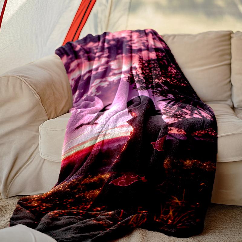1pc Snug naruto Blanket, Lightweight & Durable Print Blanket, Perfect for Home, Couch, Bed, Picnic, Travel, Office