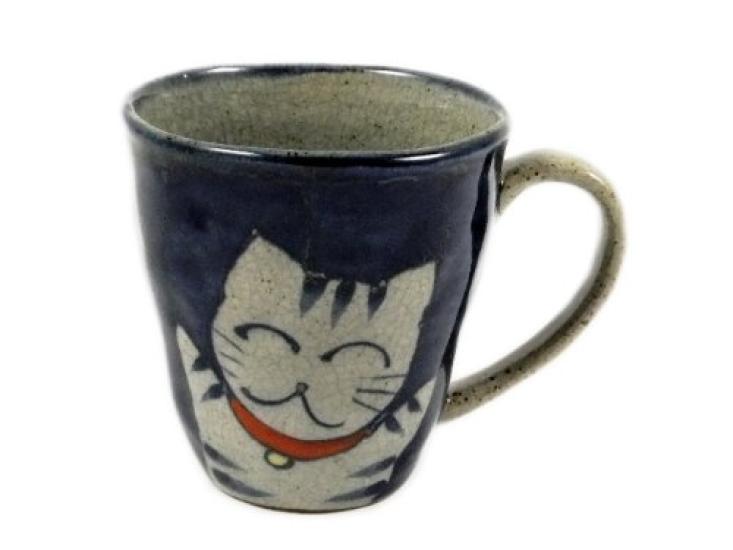 Посуда Arita Hasami Shouho печь Banzai пара кружка с котом