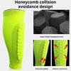 1 Pc Soccer Shin Guard for Kids Youth Adult Calf Compression Sleeve with Honeycomb Pad for Baseball Boxing Football