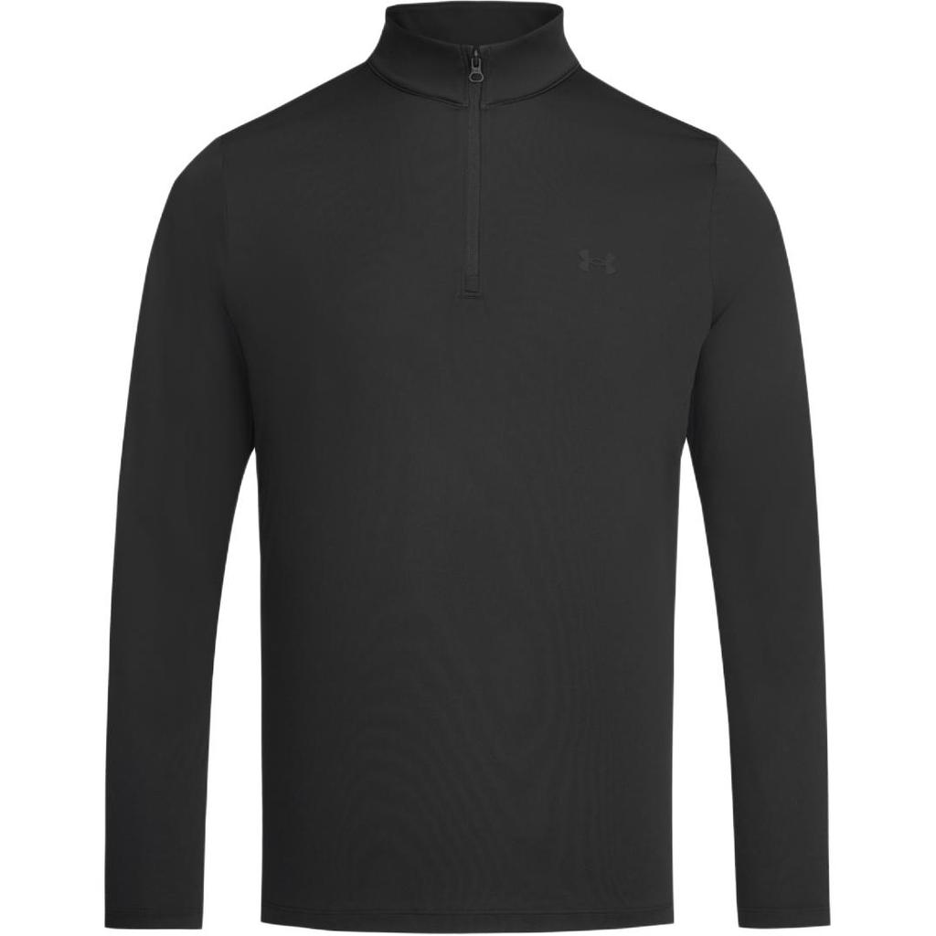 Under Armour Легкая дышащая спортивная футболка с воротником-стойкой и молнией 1/4 с длинным рукавом для мужчин, топ 6018342-001