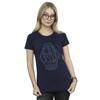 Star Wars Womens/Ladies The Mandalorian Outline Helm Diamond Cotton T-Shirt