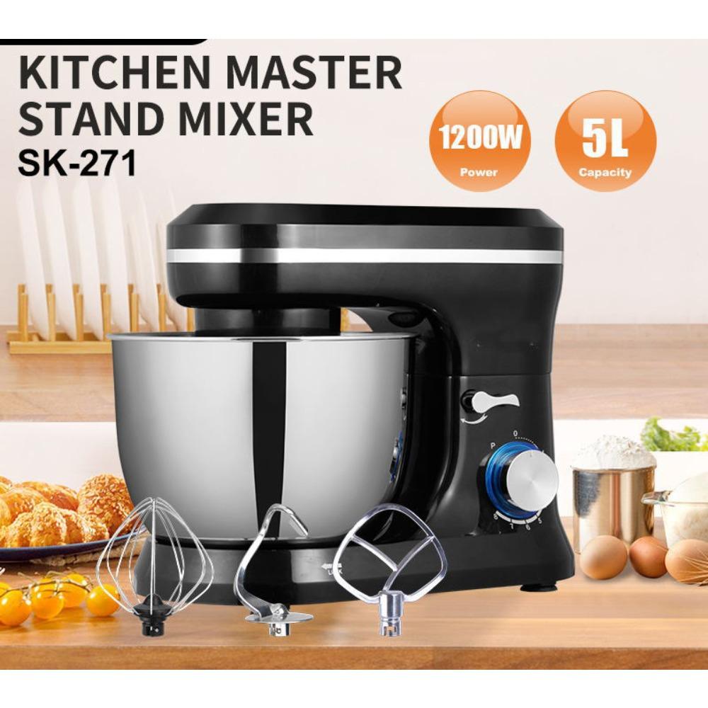 Машинка для замешивания теста, бытовой миксер для шеф-повара, 5 л, стационарный миксер