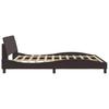 Bed Frame  Dover  Dark Brown 180 x 200 cm Fabric