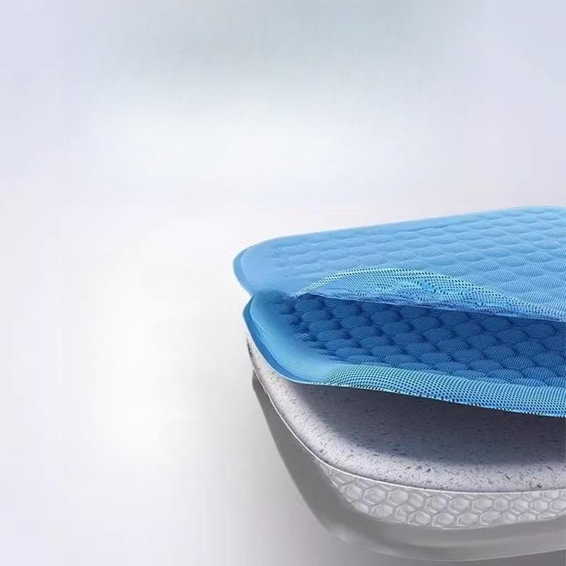 Summer Gel Cooling Seat Cushion Home Car Dual Use Ice Silk Breathable Comfort Pad for Car Seat Office Chair Cooling Sitting Mat