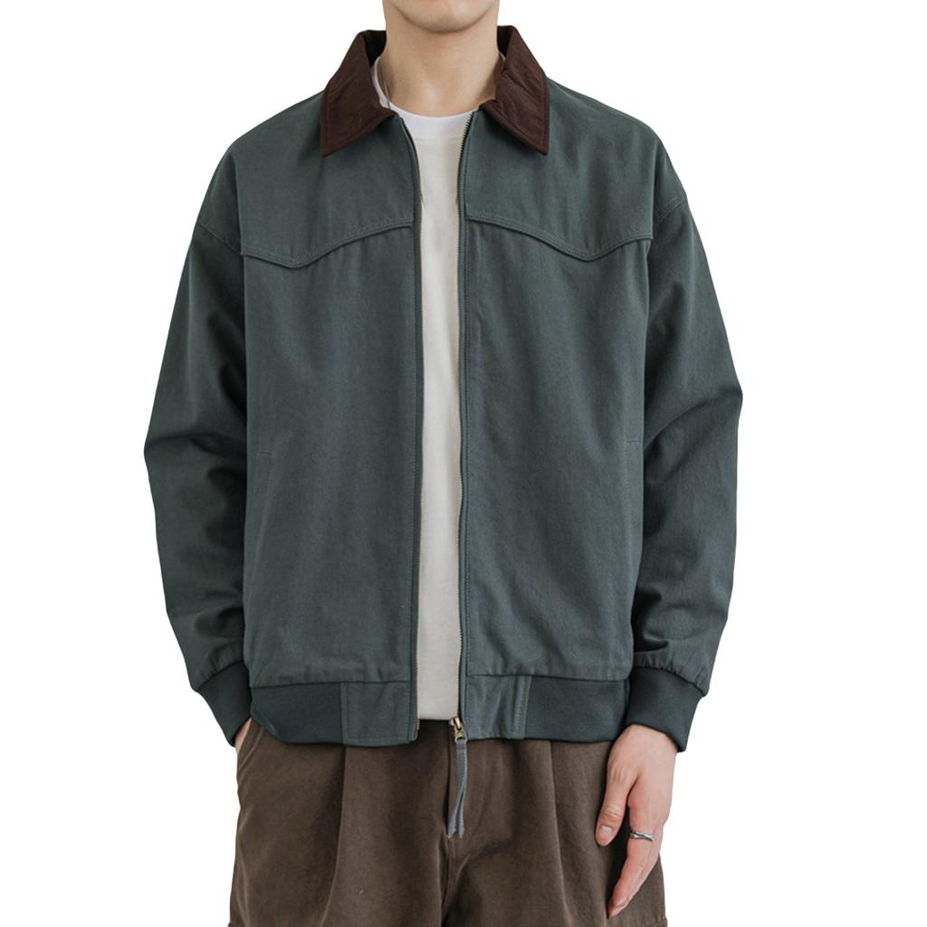 Men's Solid Color Camouflage Outdoor Sports Jacket Men's Pocket Button Casual Jacket