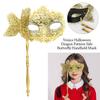 Venetian Party Handheld Masquerade Masks Stick Side Butterfly Festival Costume Party Mardi Gras Masks Carnival Party