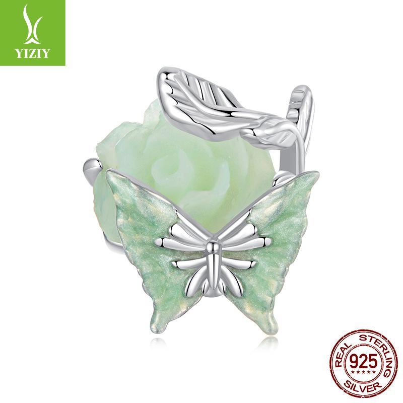 Роза Бабочка Бисероплетение Ветер Персонализированный Сделай Сам Браслет Бисероплетение Аксессуары Цветок Растение Животное Бусины