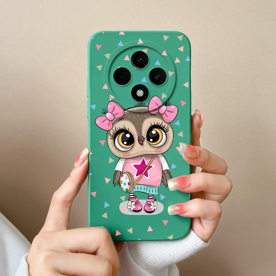 Love Heart Case For Oppo Reno 12F Phone Shell Soft Liquid Silicone Camera Protection Back Cover For Oppo Reno12F 12 F Bumper