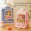 Automatic Doll Machine Toy For Kids Mini Cute Cartoon Coin Operated Play Game Claw Crane Machines With Light Music Children Toys