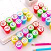 10 Pcs/set English Teacher Reviews Stamps Seal Set for Scrapbooking Student Prize Promotional Stationery