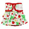 Pet Sanitary Pant Floral Printing Fastener Tape Pleated Hemming Puppy Shorts Diaper Clothing for