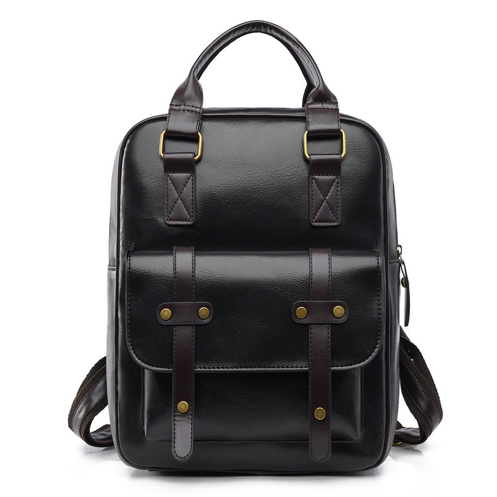 Премиальный рюкзак ретро двойной рюкзак новая мода городской универсальный женский рюкзак сумка через плечо