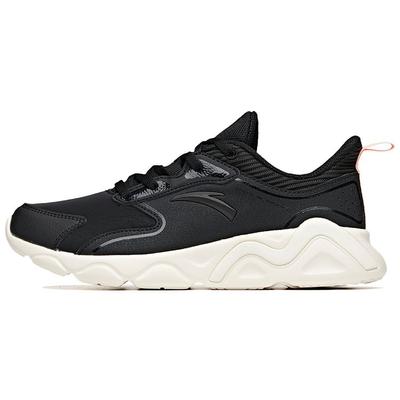Кроссовки Running Series Casual Fabric Synthetic Leather Durable Low-Top для бега для женщин, черные 122015571-1
