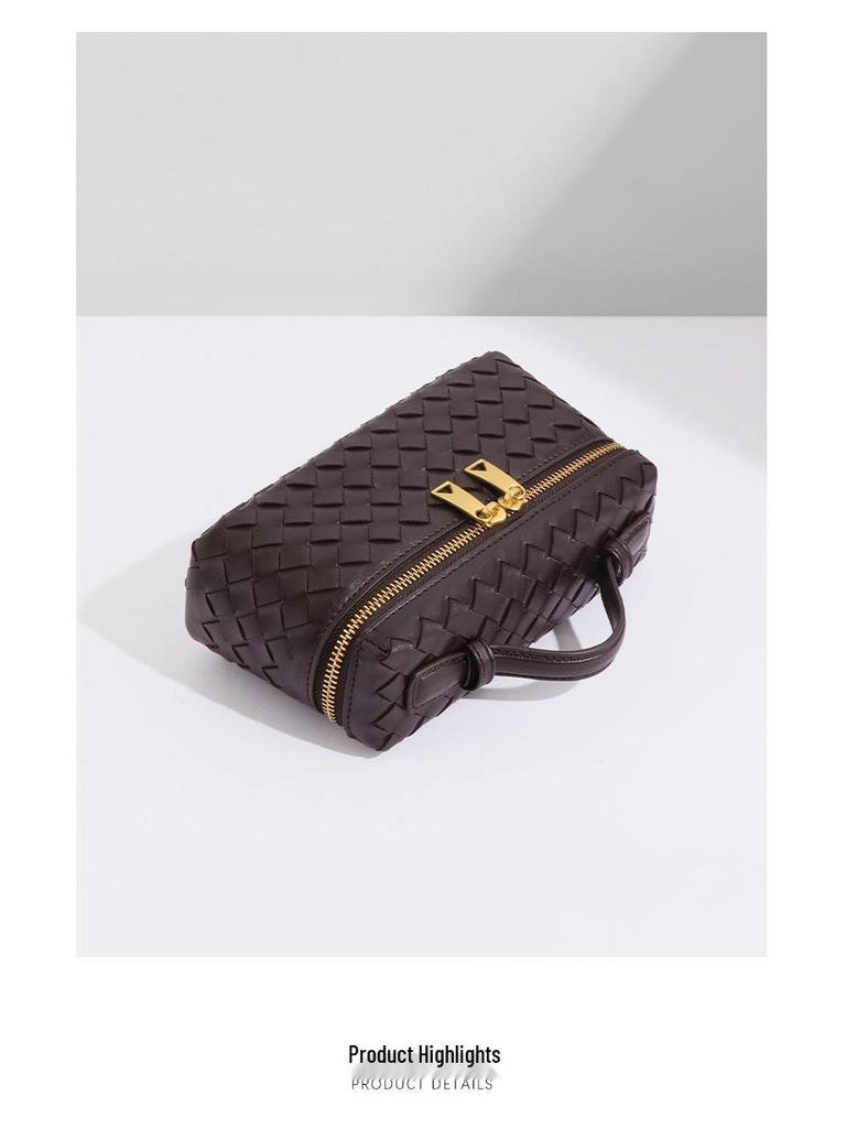 Новая классическая плетеная вручную сумка кроссбоди «Тофу» квадратной формы