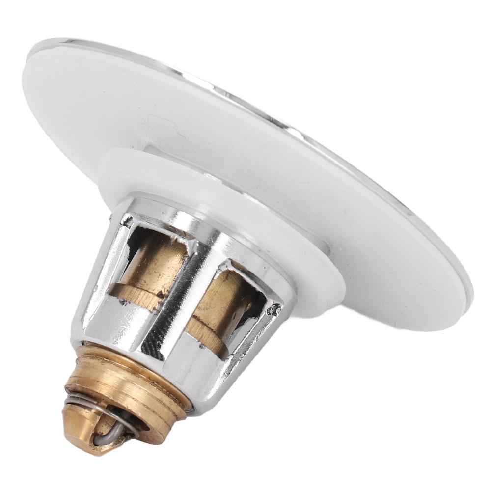 Push Button Sink Drain Stopper Brass Basin Drain Filter Durable Bounce Core Stopper Kitchen Sink