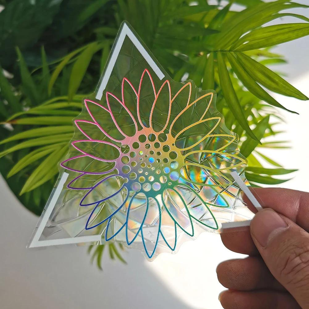 Новые наклейки на стену «Ловец солнца», радужная наклейка на зеркало, самодельная наклейка на окно, украшение для спальни для домашнего декора, создатель радуги