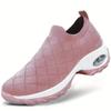 Air Cushion Women's Shoes Large Size Foreign Trade 2025 Fly-woven Socks Mouth One Pedal Sports Shoes Breathable Soft Sole Rocking Shoes Women