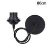 Черный/белый E27 подвесной патрон лампы с 0,5/0,8/1,2/2 м подвесной провод потолочный патрон лампы цоколь для люстры