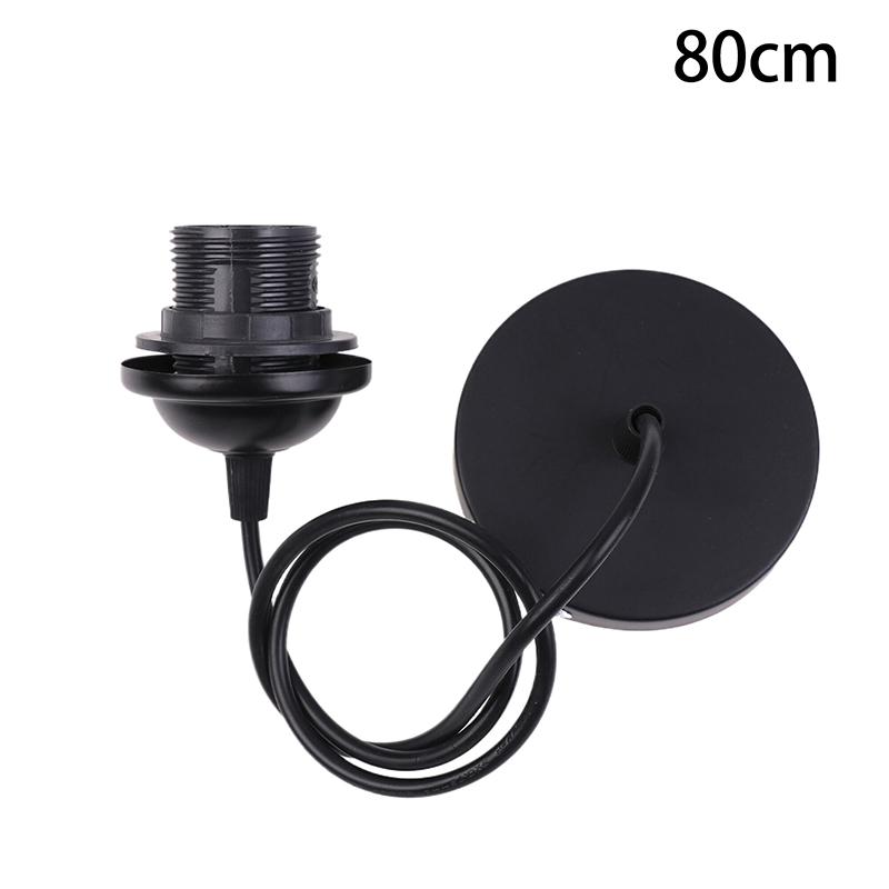 Черный/белый E27 подвесной патрон лампы с 0,5/0,8/1,2/2 м подвесной провод потолочный патрон лампы цоколь для люстры