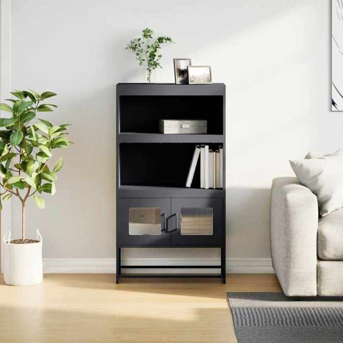 VidaXL Высокий буфет антрацит 68x39x123 см сталь, шкаф, шкаф для хранения, высокий буфет, боковой шкаф, шкаф 853370