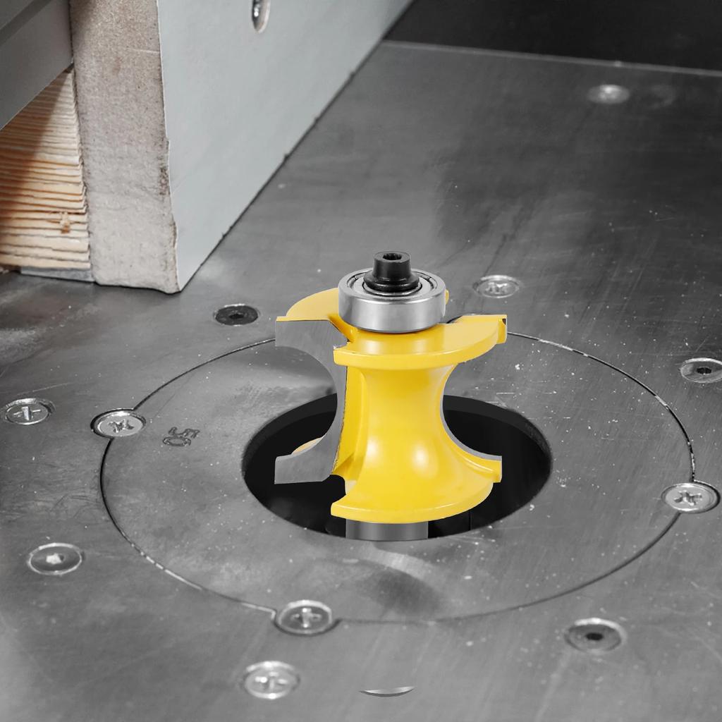 5 шт. 1/2-дюймовый хвостовик с закругленным носом, набор твердосплавных радиусных полукруглых подшипниковых фрез, прочная фреза для резки кромок, деревообработка